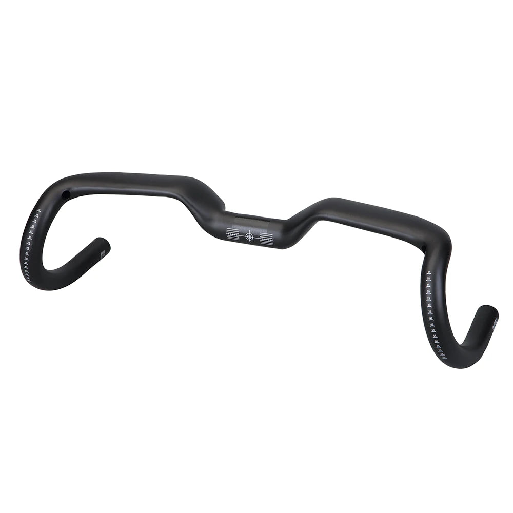2024 nouveau gravier 14 degrés poignée de vélo en fibre de carbone T1000 guidon de vélo Ultra léger 34 36 38 40 42 44 cm guidon de chute