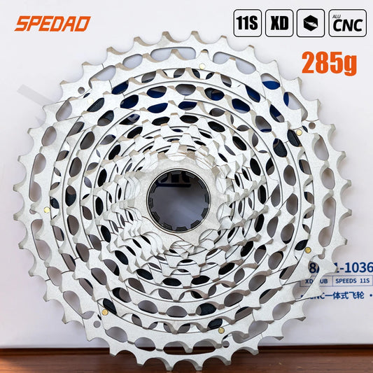 2023 SPEDAO VTT Cassette de vélo 11s 10-36T 11 vitesses roue libre de vélo convient à XD moyeu libre CNC volant d'inertie de vélo accessoires de cyclisme
