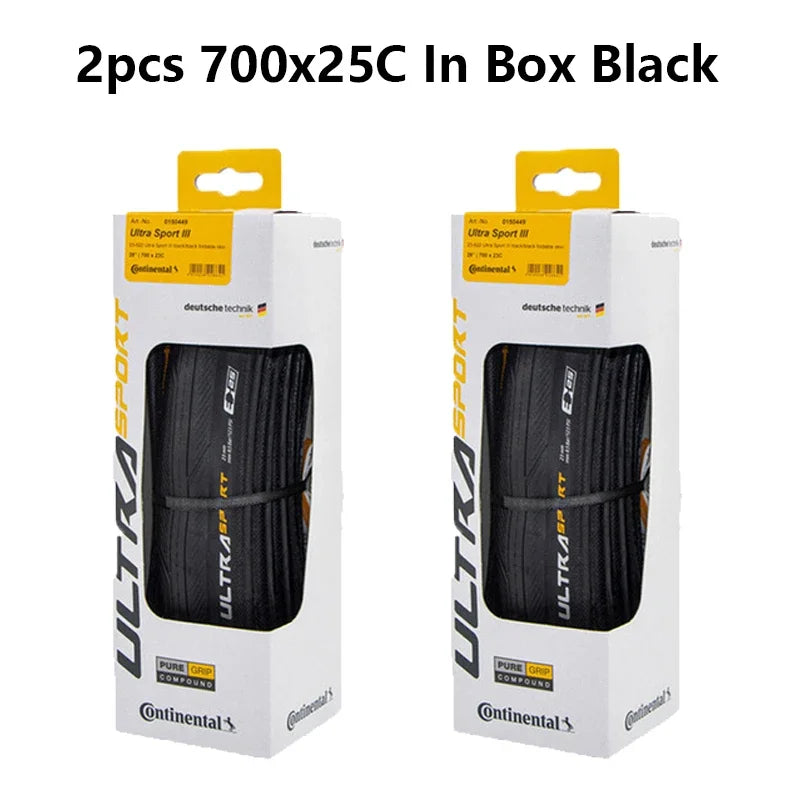 Continental ULTRA SPORT III pneu de vélo de route pliant Anti-crevaison pneus de vélo 700x23c/700x25c/700x28c noir/café Original
