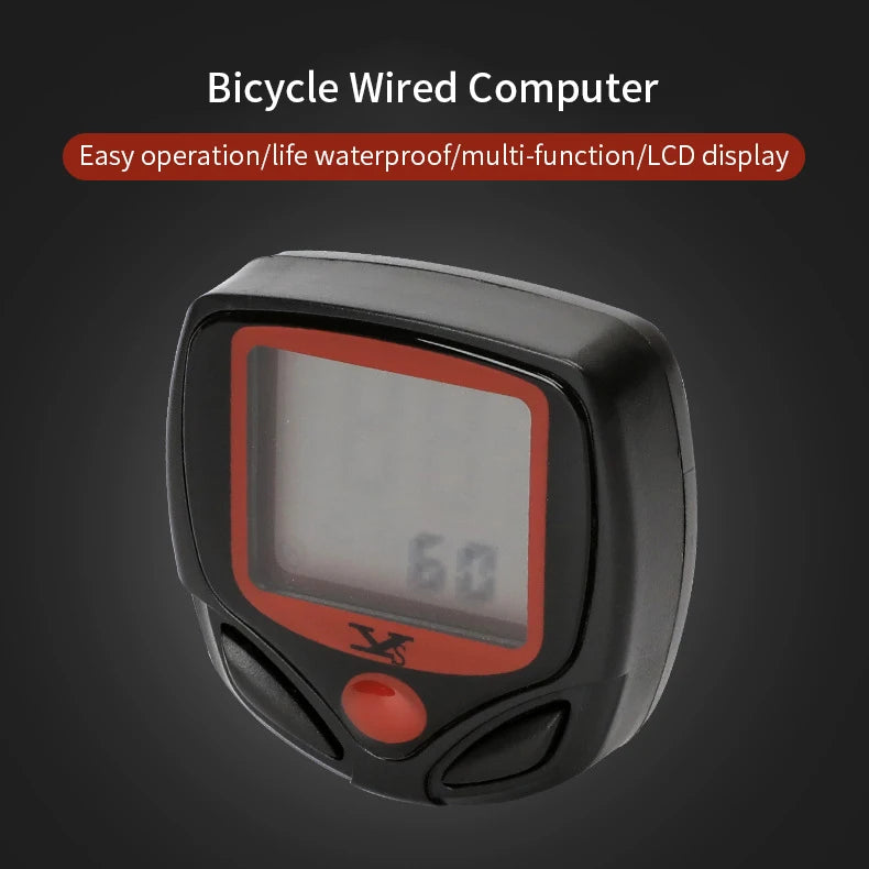 Compteur de vélo étanche, affichage Lcd, ordinateur numérique, compteur de vitesse, ordinateur de cyclisme