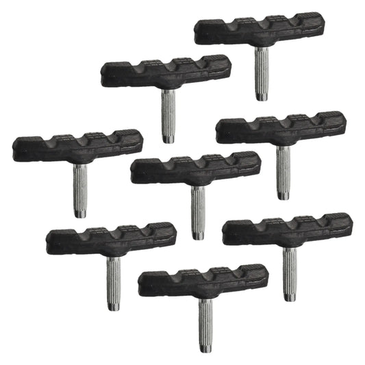 4 pièces chaussure de frein vélos de route freins en caoutchouc noir pour bloc 70mm blocs remplacer vélo v-brake chaussures fournitures de vélo