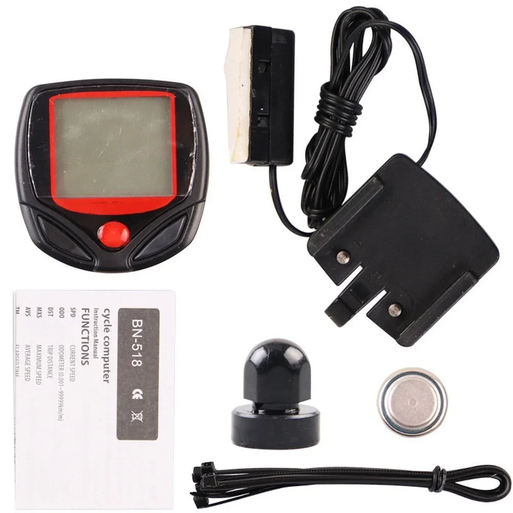 Compteur de vélo étanche, affichage Lcd, ordinateur numérique, compteur de vitesse, ordinateur de cyclisme