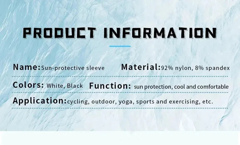 Bras de cyclisme été tissu de glace manches de cyclisme Protection solaire unisexe respirant course manches de volley-ball en plein air X-TIGER cyclisme