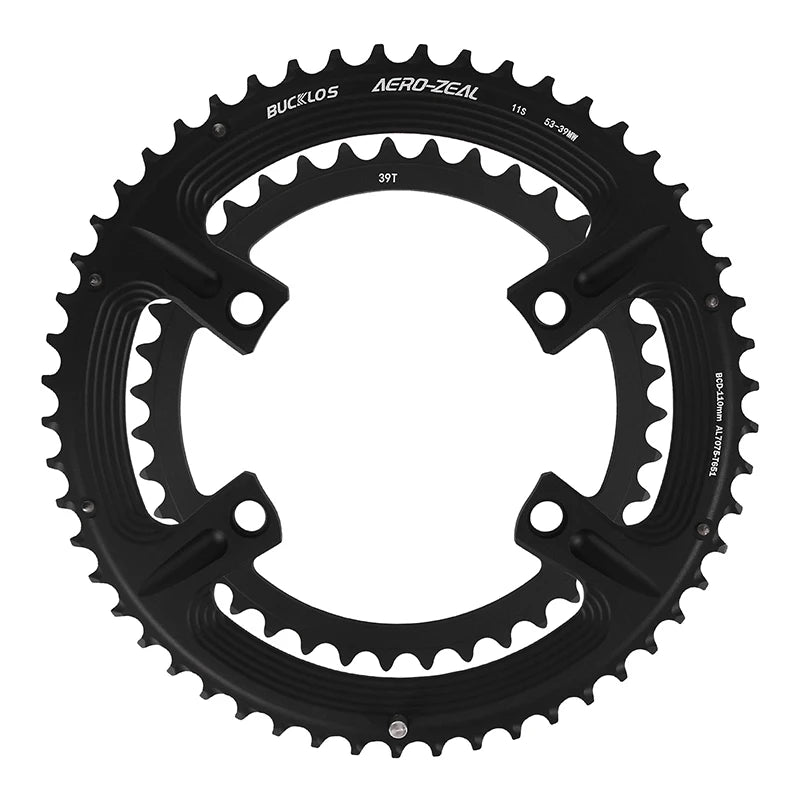 BUCKLOS plateau de vélo de route 110 BCD plateau 4 trous 5 trous 34/36/39/50/52/53T roue à chaîne Double vitesse couronne de vélo de route