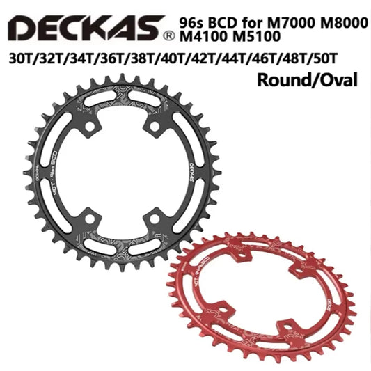 Deckas rond ovale 96BCD plateau vtt 96bcds 32T 34T 36T 38T 40T 42T 44T 46T 48T couronne asymétrique pour M7000 M8000 M4100 M5100