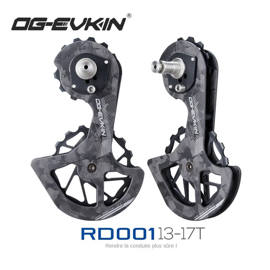 Dérailleur arrière en céramique en Fiber de carbone OG-EVKIN RD-01, roue de guidage de poulie 13T-17T pour pièces de vélo R7000 R8000 R8050 R9150 R9170