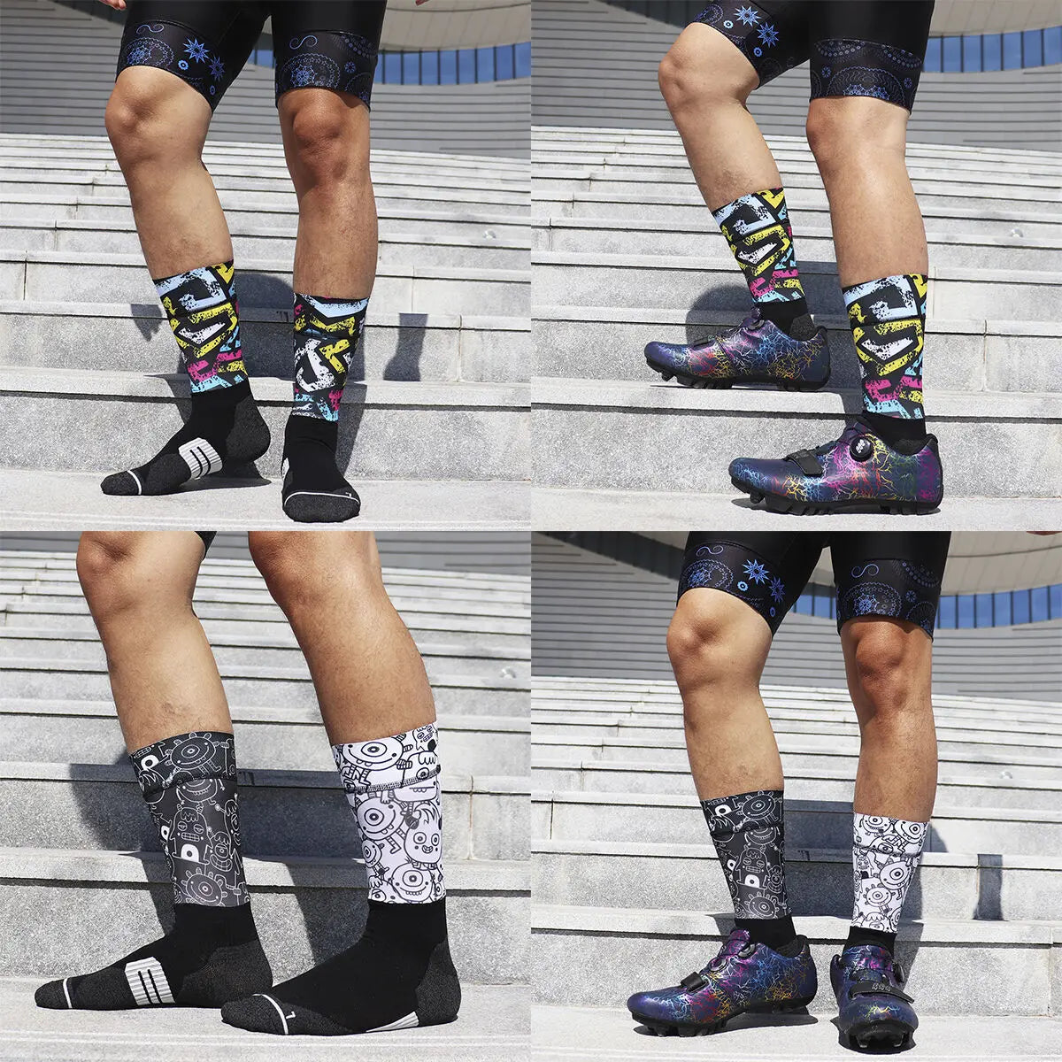 Chaussettes de Sport à Compression Anti-vélo, antidérapantes, professionnelles, pour hommes et femmes, de rue, de course, de cyclisme, 2024