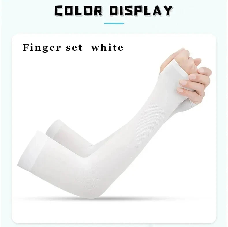 Bras de cyclisme été tissu de glace manches de cyclisme Protection solaire unisexe respirant course manches de volley-ball en plein air X-TIGER cyclisme