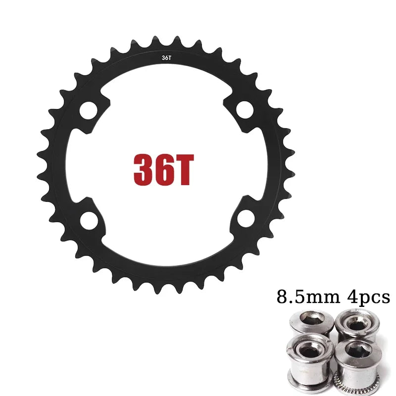 BUCKLOS plateau de vélo de route 110 BCD plateau 4 trous 5 trous 34/36/39/50/52/53T roue à chaîne Double vitesse couronne de vélo de route