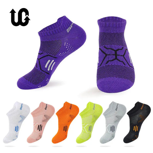 3 paires/lot chaussettes de course hommes femme basket-ball respirant anti-dérapant Sport Fitness cyclisme marche coton athlétique pas de sueur chaussette