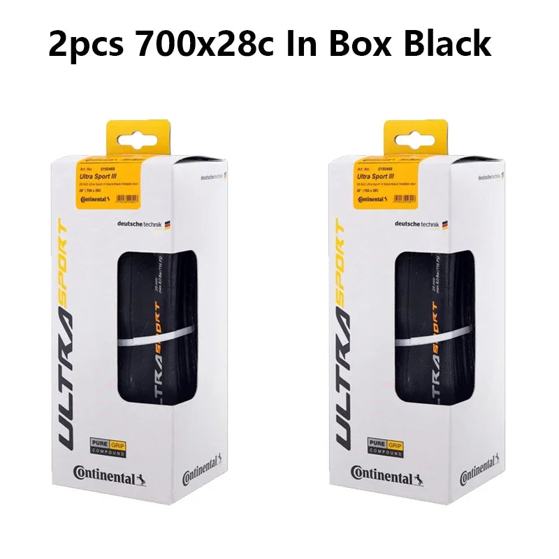 Continental ULTRA SPORT III pneu de vélo de route pliant Anti-crevaison pneus de vélo 700x23c/700x25c/700x28c noir/café Original